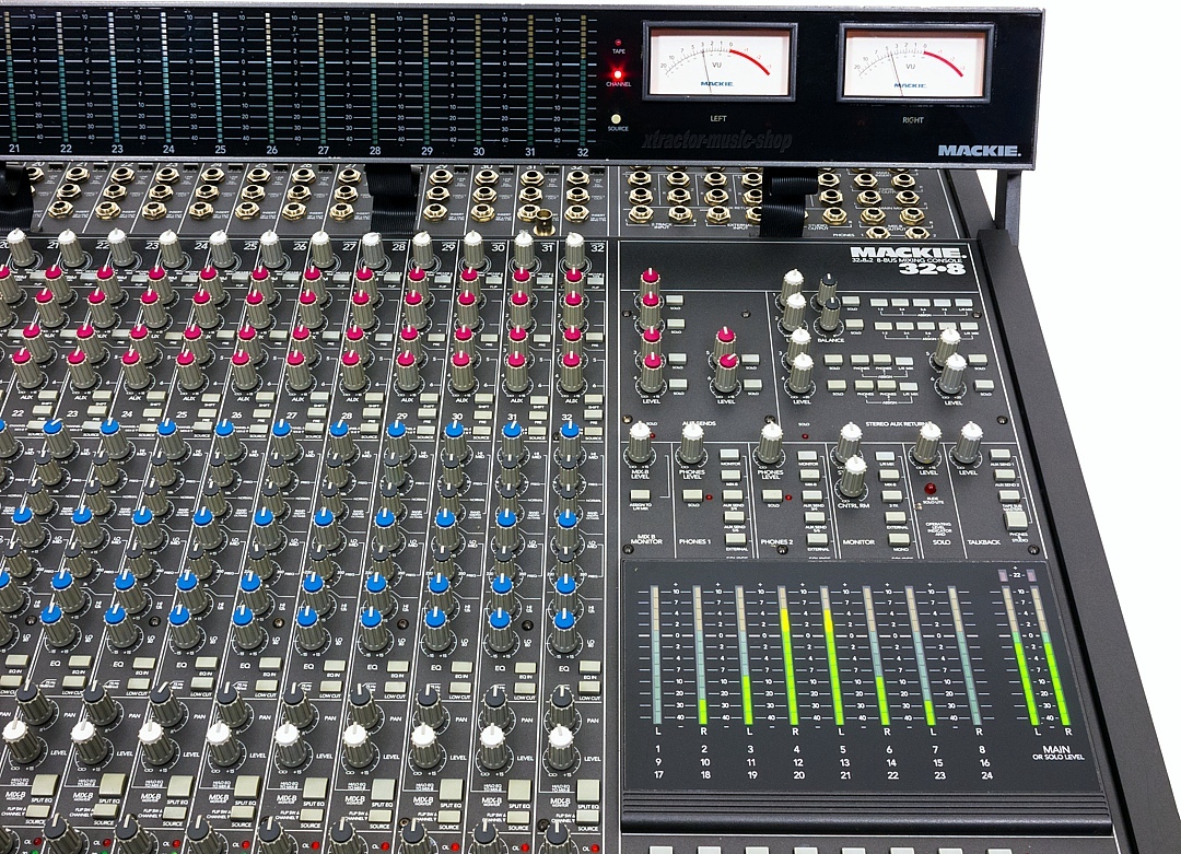 MACKIE 32.8 Bus Analog Mischpult Mixer MACKIE 32 8 + Meterbridge OVP