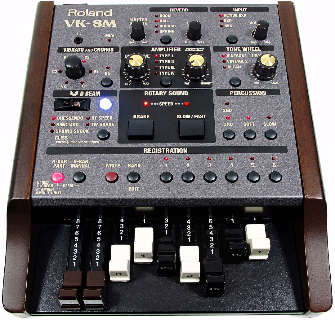 Roland vk8m vk8m UK 8 orgue Module Hammond Sound/Leslie + Midi Câble