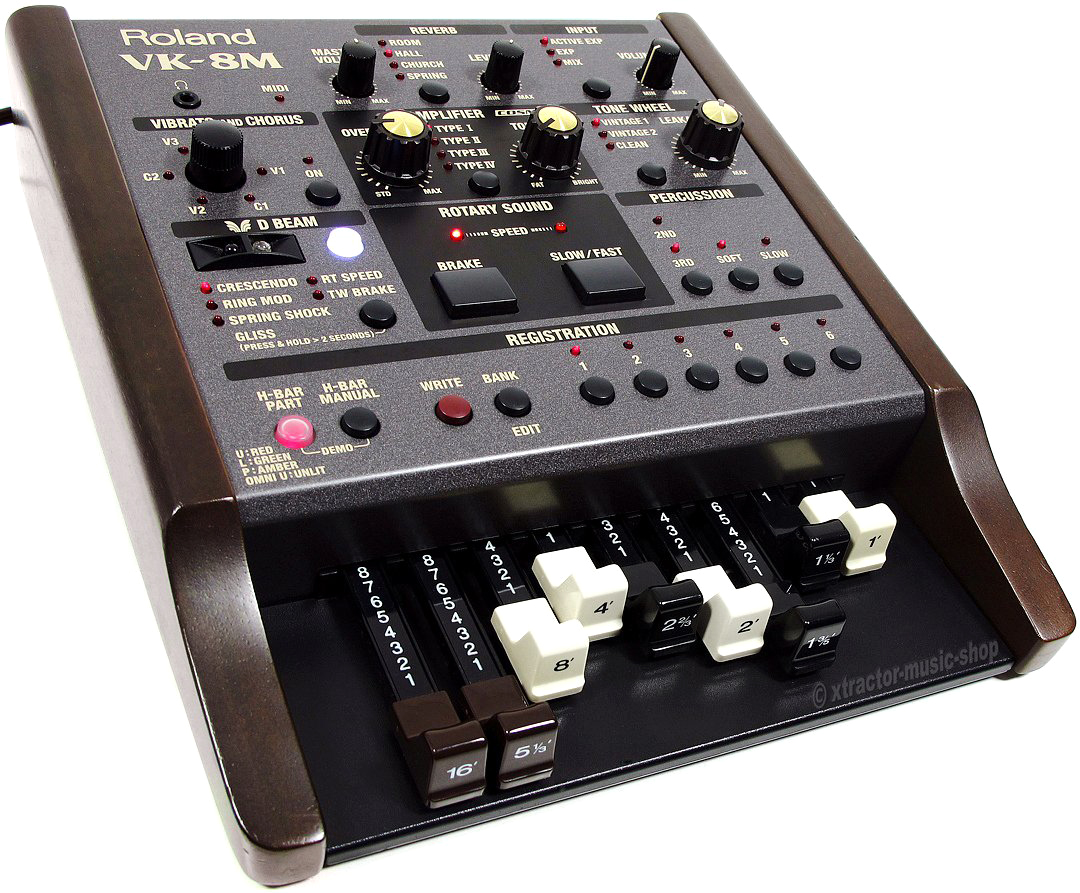 Roland VK-8M VK8M VK 8 Orgelmodul Hammond Sound / Leslie + MIDI Kabel ...